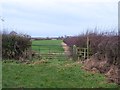 SE4161 : Start of public footpath at Mickledale Farm by Gordon Hatton