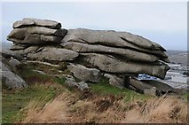 SW6840 : Rocks on Carn Brea by Philip Halling