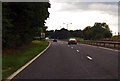 A417 approaching A40 roundabout