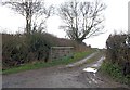 Field entrance on Priest Weston road