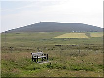 HU5141 : Seat beside the Loch of Brough by Richard Webb