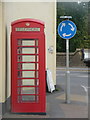 SY4692 : Bridport: phone box in Tannery Road by Chris Downer