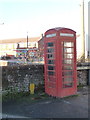 Pennington: red phone box at The Square