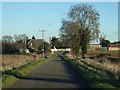 Lane towards Norwood level crossing