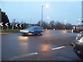 Roundabout at the end of Gravel Hill, Addington