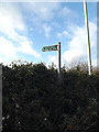 Footpath sign off High Road