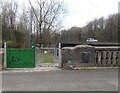 Restricted access gate near the Ogmore River in Aberkenfig