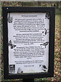 TL7802 : Information Board,  St Giles Churchyard Nature Reserve, Bicknacre by Roger Jones