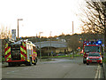 Fire engines on Peartree Way