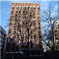 Office block and winter trees, Lincoln Square