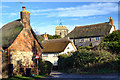 Okeford Fitzpaine cottages and St Andrew