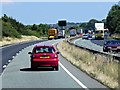 Eastbound A14 near Sandy Hill Farm