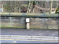 Inscription on Brow Bridge, Rochdale Road, Greetland