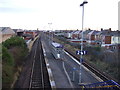 Looking down on Billingham Railway Station