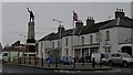 The Banbridge War Memorial outside the Downshire Arms Hotel in Newry Street