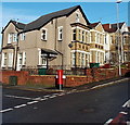 Pillarbox on the corner of Waterloo Road and Gaer Street, Newport