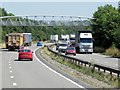 Eastbound A14, Footbridge at Twywell