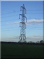 NZ4626 : Pylon north of the A1185 by JThomas
