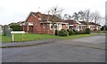 Bungalows on the north side of Foxglove Close