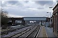SJ5795 : Junction Lane bridge, Earlestown railway station by El Pollock