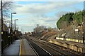 Looking west, Lea Green railway station