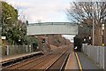 Footbridge, Whiston railway station