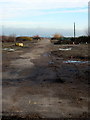 Access road through demolished industrial estate