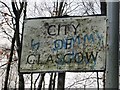 Battered sign