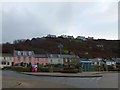 Bus shelter in the centre of Portreath