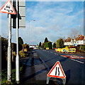 ST2888 : Signs near High Cross roadworks, Newport by Jaggery