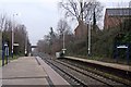 Looking east, Ince and Elton railway station