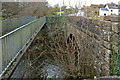 The downstream side of Mole Bridge on the river Mole at South Molton