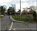 Signpost at crossroads in Upton St Leonards