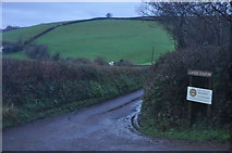 SS9604 : Mid Devon : Track to Land Farm by Lewis Clarke