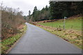 Country road below Sneyd Wood