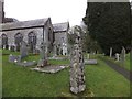 SX2281 : The stone Celtic Cross in Altarnun churchyard by David Smith