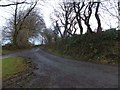 Three-way road junction near Treibbett