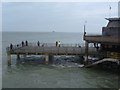TR3852 : Fishing deck at Deal Pier by Marathon