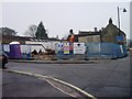 Clearing the old garage site near the junction between The Ferns and London Road Tetbury