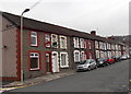 Brook Street houses between Queen Street and King Street in Treforest