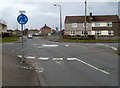 SS7490 : Vivian Park Drive mini-roundabout, Port Talbot by Jaggery