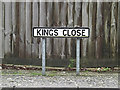 Kings Close sign