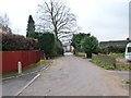 Looking down Brackendene to Guildford Road