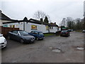 Footpath with parking by day nursery