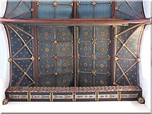 TL8741 : St. Peter's Church, Sudbury - nave ceiling at chancel arch by Mike Quinn