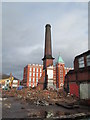 Factory demolition, James Street, Leek