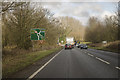 A26 approaching roundabout at Alders Wood