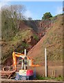 Cliff work near Teignmouth