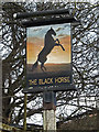 The Black Horse Public House sign