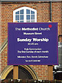 The Methodist Church sign